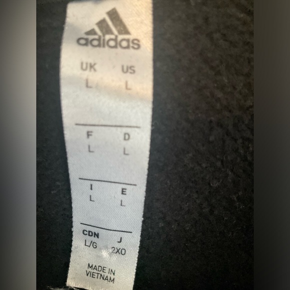Men’s adidas large black and white hoodie - Picture 3 of 3